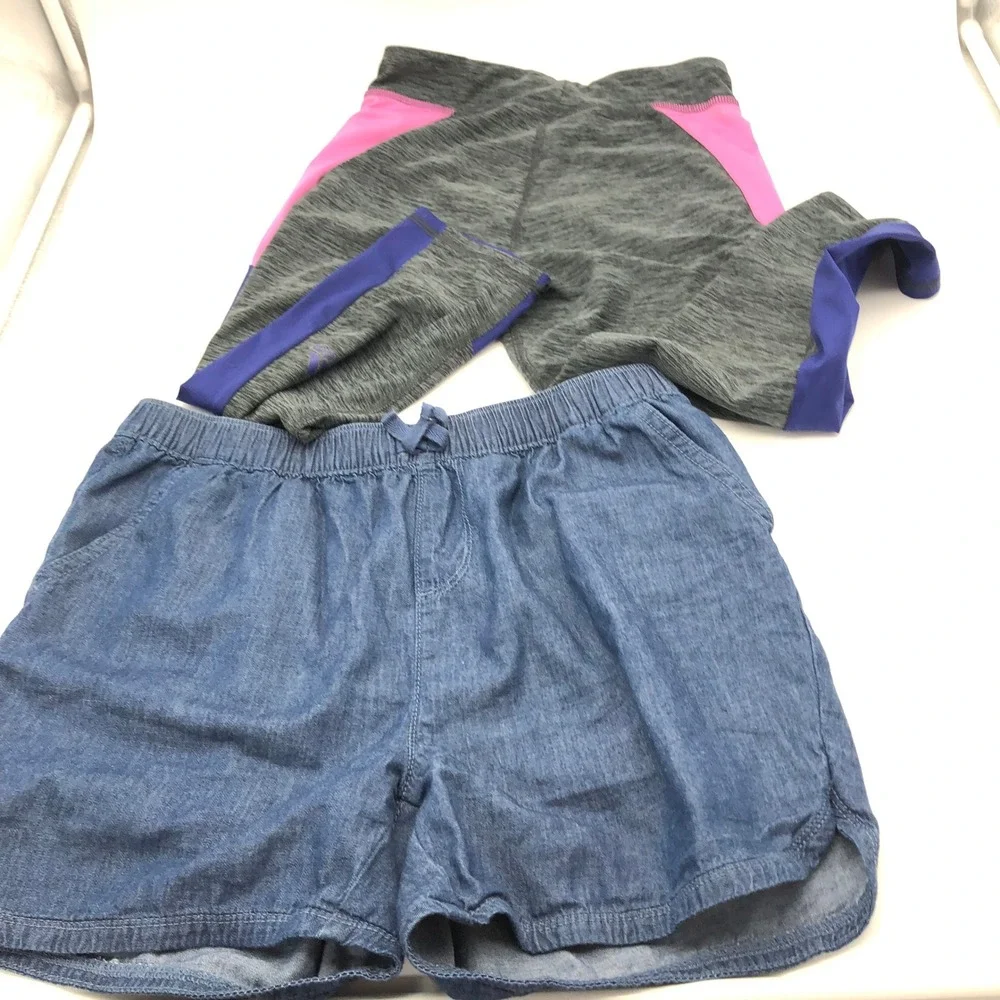 Girls 12-14 Activwear Shorts BUNDLE Leggings Justice Adidas Mix
